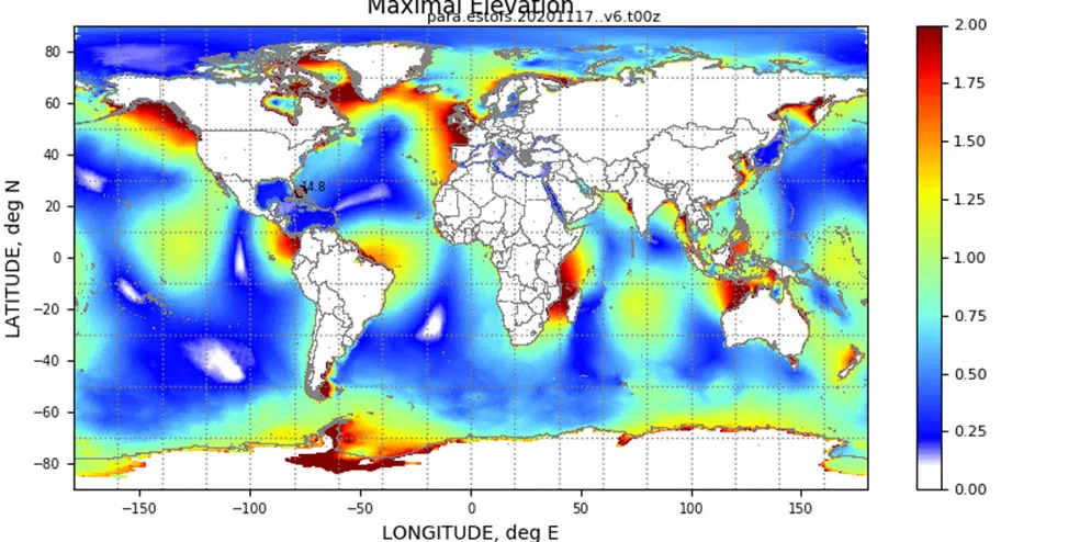 Global image of unmapped areas.