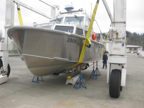 Fairweather launches prepped and ready to go with Klein side scan units.