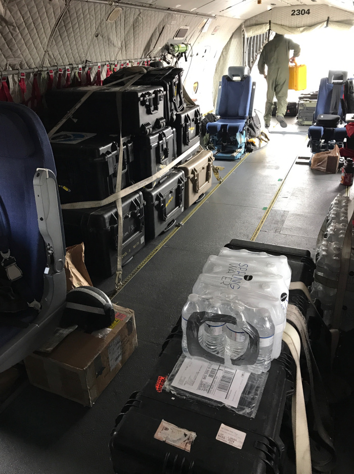 MIST hydrographic survey equipment being transported to Miami.