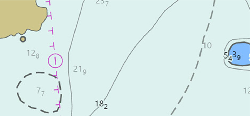 Western Etolin Strait as depicted in ENC US2AK95M